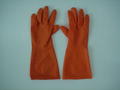ถุงมือยางแม่บ้านสีส้ม