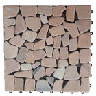 Stone Click Tile พื้นหินสำเร็จรูป วัสดุปูพื้นลายหิน หินปูพื้น ตกแต่งบ้าน รุ่น DT714 สี Pink ขนาด 30x30x2.2 ซม. ราคา 199 บาท/ชิ้น