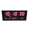 GooAB Shop นาฬิกา LED ติดฝาผนัง แบบบาง ตัวเลข 2 นิ้ว ขนาด 15นิ้ว พร้อมระบบตั้งเวลา  ไฟสีแดง JH3615