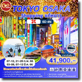 Tokyo-osaka 6D4N เดินทาง07-12,21-26 ก.พ./03-08,07-12 มี.ค.66 เพียง 41,900.-
