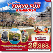 ทัวร์ Tokyo-Fuji-Kamikochi 5D3N เดินทาง เมษายน-มิถุนายน 2567 เริ่มต้นเพียง 29,888.-