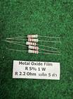 2.2 ohm 1 W Resistors +/- 5%  5 