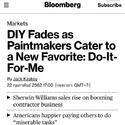 ตลาดสีทาบ้านในอเมริกาเปลี่ยนจากเจ้าของบ้านทาสีเองเป็นจ้างผู้รับเหมาทา, Markets DIY Fades as Paintmakers Cater to a New Favorite: Do-It-For-Me, by chemwinfo