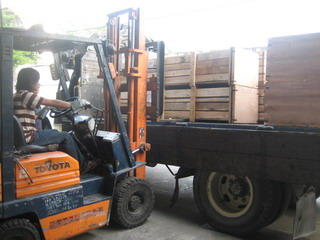 SPS products loaded to port
